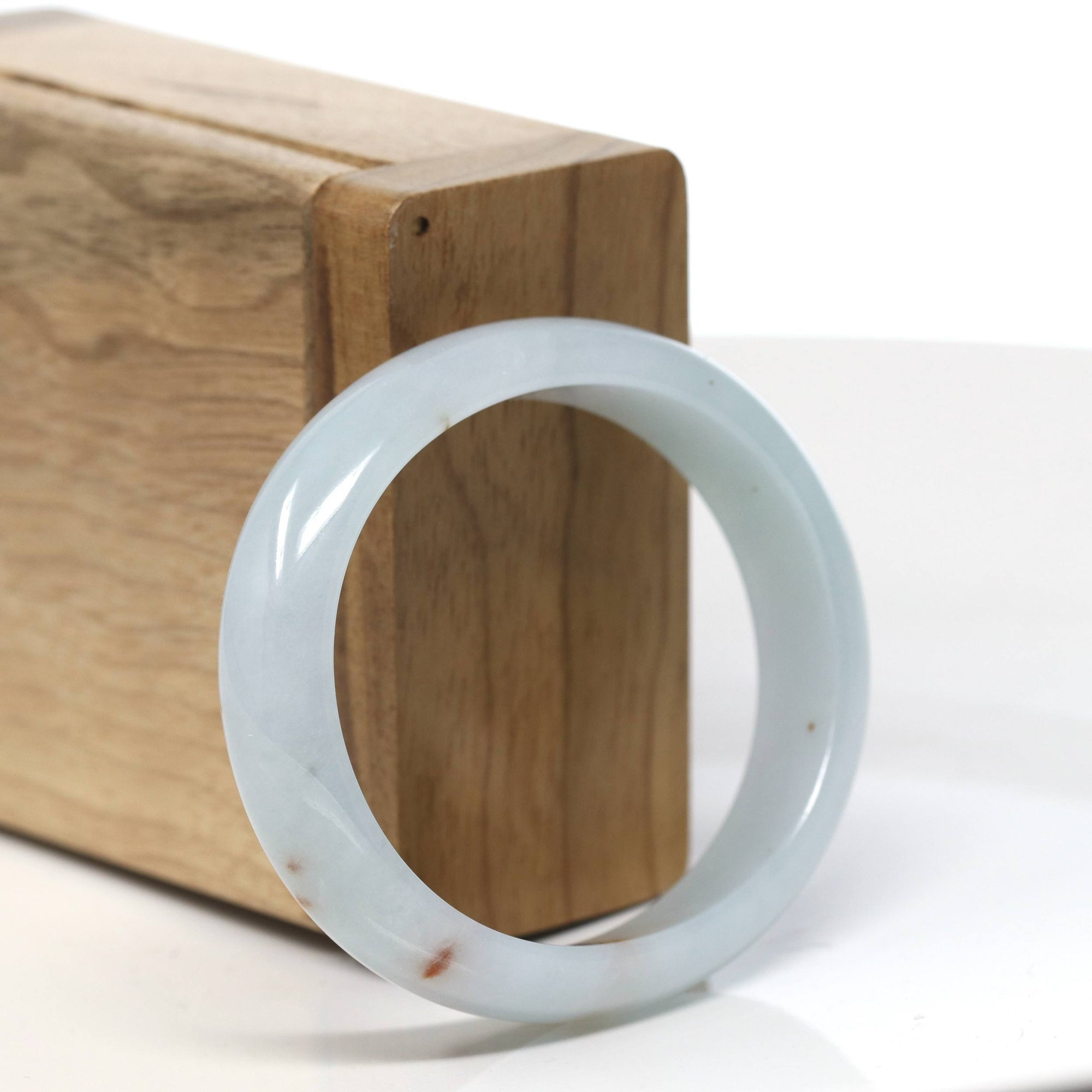 Baikalla Natural Jadeite Jade Bangle Bracelet (53 mm) 