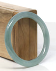 Baikalla Natural Jadeite Jade Bangle Bracelet (55.6 mm) 