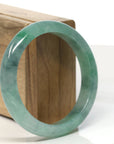 Baikalla Natural Jadeite Jade Bangle Bracelet (58 mm) 
