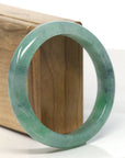Baikalla Natural Jadeite Jade Bangle Bracelet (58 mm) 