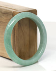 Baikalla Natural Jadeite Jade Bangle Bracelet (55 mm) 