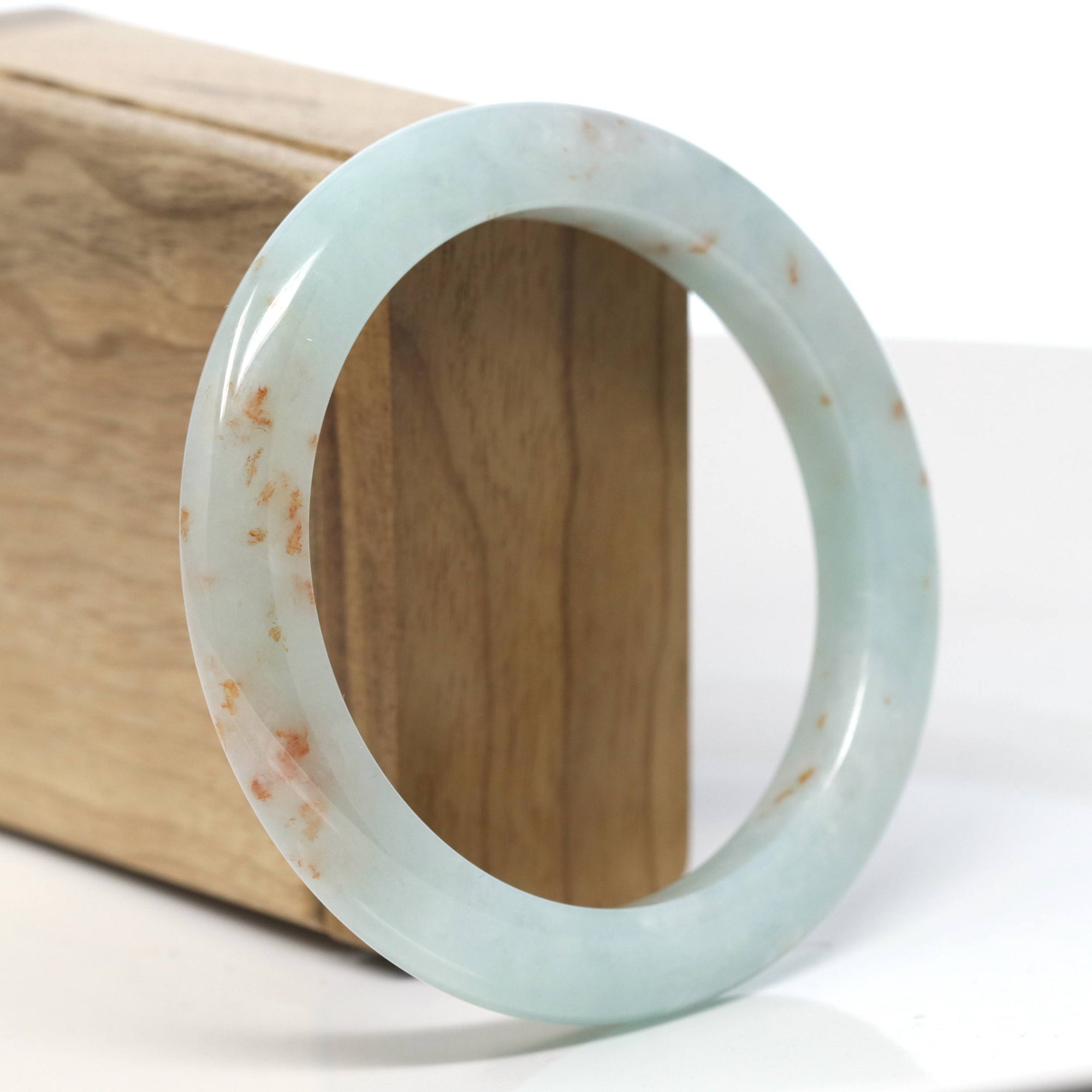 Baikalla Natural Jadeite Jade Bangle Bracelet (58.7 mm) 