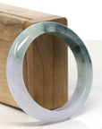 Baikalla Natural Jadeite Jade Bangle Bracelet (55.7 mm) 