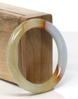 Baikalla Natural Jadeite Jade Bangle Bracelet (52 mm) 