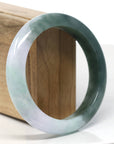 Baikalla Deep Green & Lavender Jadeite Jade Bangle Bracelet (59.4 mm) 