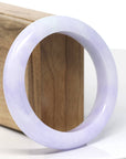 Baikalla Natural Lavender Jadeite Jade Bangle Bracelet (57.7 mm) 