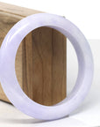 Baikalla Natural Lavender Jadeite Jade Bangle Bracelet (57.7 mm) 