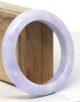 Baikalla Natural Lavender Jadeite Jade Bangle Bracelet (57.7 mm) 