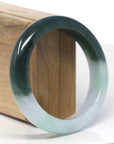 Baikalla Natural Jadeite Jade Bangle Bracelet (58 mm) 