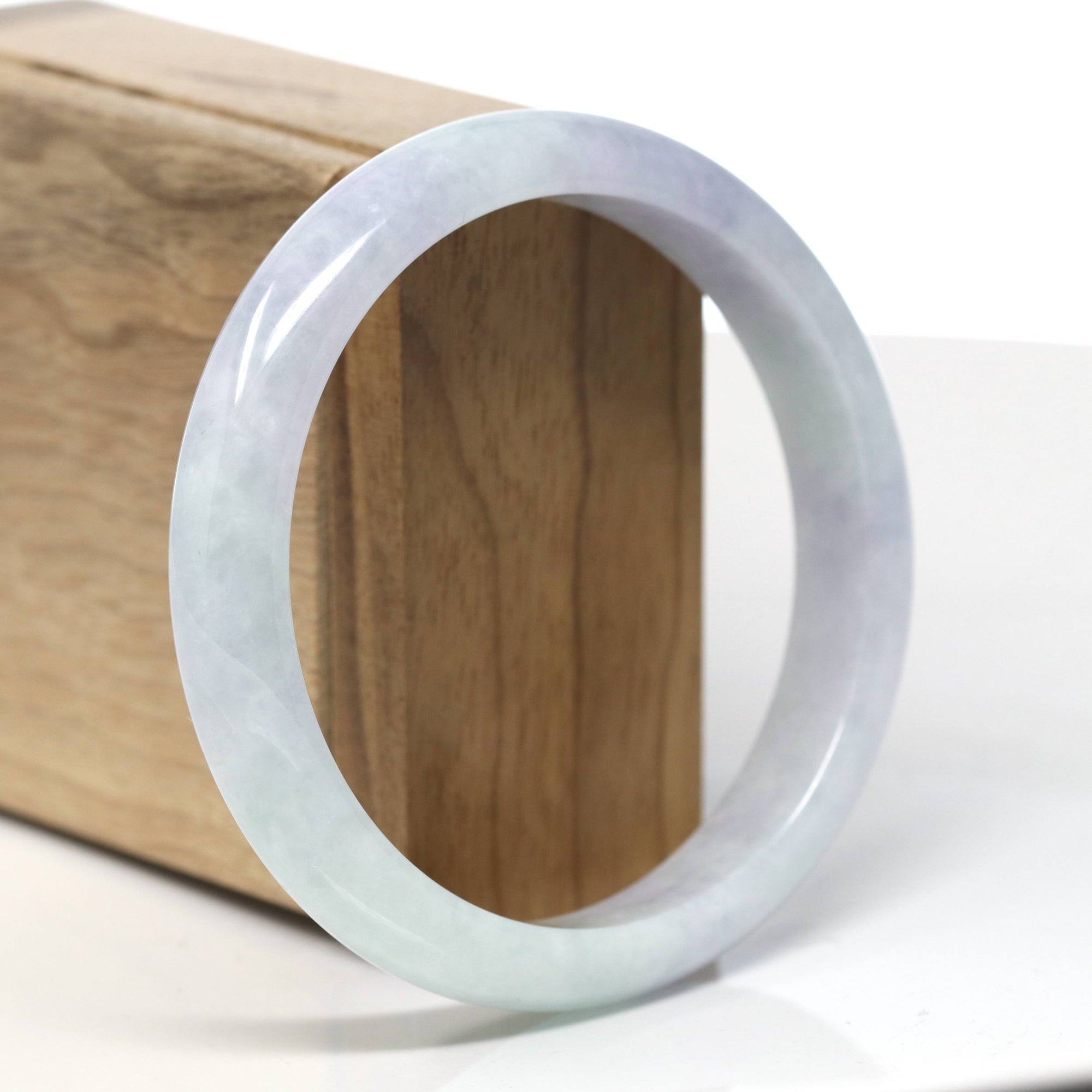 Baikalla Natural Jadeite Jade Bangle Bracelet (61.1 mm) 