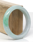 Baikalla™ "Classic Bangle" Genuine Jadeite Jade Apple Green Bangle Bracelet (57.94 mm) 