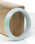 Baikalla™ "Classic Bangle" Genuine Jadeite Jade Green Bangle Bracelet (55.48mm) 