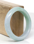 Baikalla™ "Classic Bangle" Genuine Jadeite Jade Green Bangle Bracelet (54.62mm)