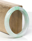 Baikalla™ "Classic Bangle" Genuine Jadeite Jade Green Bangle Bracelet (55.84mm)