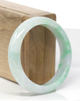 Baikalla™ "Classic Bangle" Genuine Jadeite Jade Green Bangle Bracelet (55.84mm)