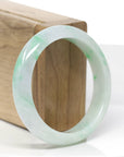 Baikalla™ "Classic Bangle" Genuine Jadeite Jade Green Bangle Bracelet (55.84mm)