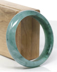 Forest Green Classic Real Jadeite Jade Bangle Bracelet (58.92mm) 