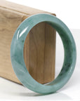 Forest Green Classic Real Jadeite Jade Bangle Bracelet (58.92mm) 