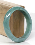 Forest Green Classic Real Jadeite Jade Bangle Bracelet (58.92mm) 