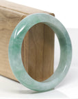 Forest Green Classic Real Jadeite Jade Bangle Bracelet (56.54mm) 