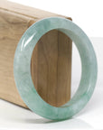Forest Green Classic Real Jadeite Jade Bangle Bracelet (56.54mm) 