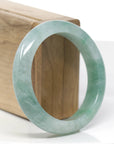 Forest Green Classic Real Jadeite Jade Bangle Bracelet (56.54mm) 