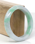 Baikalla™ "Classic Bangle" Genuine Jadeite Jade Green Bangle Bracelet (59.39mm)