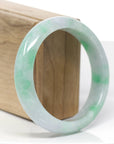 Baikalla™ "Classic Bangle" Genuine Jadeite Jade Green Bangle Bracelet (59.39mm)