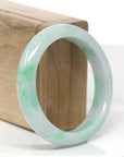 Baikalla™ "Classic Bangle" Genuine Jadeite Jade Green Bangle Bracelet (55.93mm)