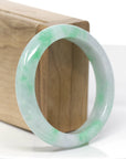 Baikalla™ "Classic Bangle" Genuine Jadeite Jade Green Bangle Bracelet (55.93mm)