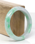 Baikalla™ "Classic Bangle" Genuine Jadeite Jade Green Bangle Bracelet (55.93mm)