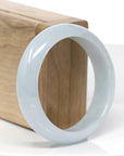 Baikalla "Classic Bangle" Ice Lavender Jadeite Jade Bangle (55.9mm) 