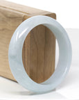 Baikalla "Classic Bangle" Ice Lavender Jadeite Jade Bangle (55.9mm) 