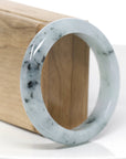 Natural Burmese Blue-green Jadeite Jade Bangle Bracelet (57.07mm)