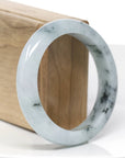 Natural Burmese Blue-green Jadeite Jade Bangle Bracelet (57.07mm)