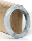 Natural Burmese Blue-green Jadeite Jade Bangle Bracelet (57.07mm)