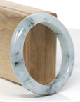 Natural Burmese Blue-green Jadeite Jade Bangle Bracelet (57.07mm)