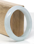 Baikalla "Classic Bangle" Blue-Green Natural Burmese Jadeite Jade Bangle (57.49mm) 