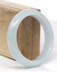 Baikalla "Classic Bangle" Blue-Green Natural Burmese Jadeite Jade Bangle (57.49mm) 