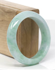 Baikalla™ "Classic Bangle" Genuine Jadeite Jade Green Bangle Bracelet (54.92mm)