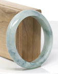 Genuine Burmese Jadeite Jade Bangle Bracelet ( 58.14 mm )