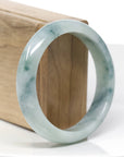 Genuine Burmese Jadeite Jade Bangle Bracelet ( 58.14 mm )