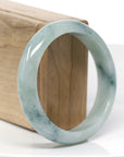 Genuine Burmese Jadeite Jade Bangle Bracelet ( 58.14 mm )