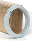 Genuine Burmese Ice Jadeite Jade Bangle Bracelet ( 58.74 mm )