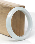 Baikalla™ "Classic Bangle" Genuine Burmese Green Jadeite Jade Bangle Bracelet (55.94 mm) 