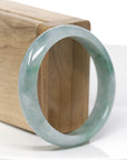 Classic Forest Green Natural Burmese Jadeite Jade Bangle (57.18 mm) 