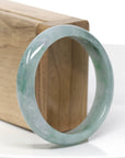 Classic Forest Green Natural Burmese Jadeite Jade Bangle (57.18 mm) 