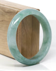 Baikalla Blue-Green Classic Real Jadeite Jade Bangle Bracelet (58.32mm) 