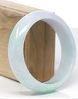Baikalla™ "Classic Bangle" Genuine Jadeite Jade Lavender Green Bangle Bracelet (60.25mm)