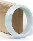 Baikalla™ "Classic Bangle" Genuine Jadeite Jade Lavender Green Bangle Bracelet (60.25mm)